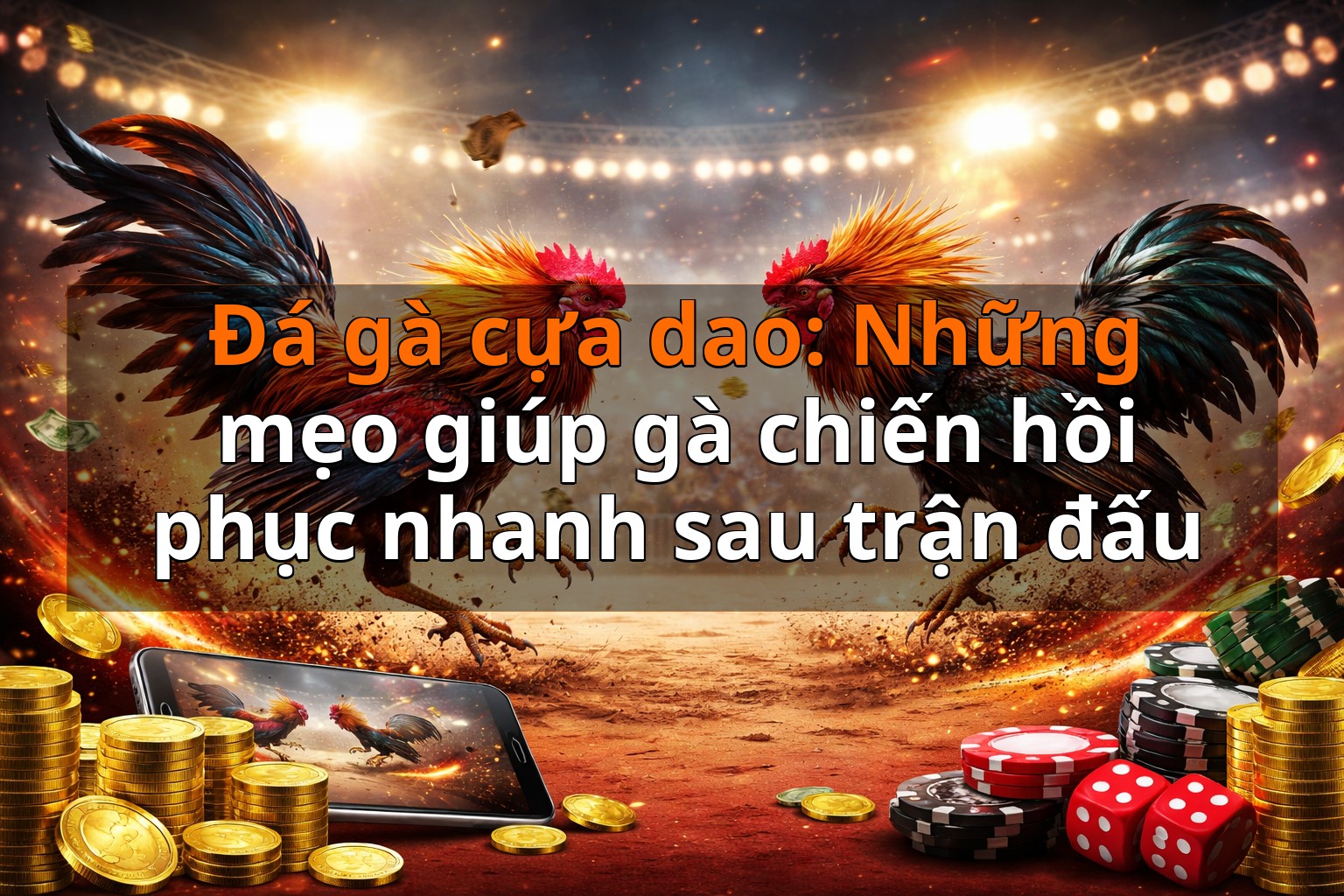 Đá gà cựa dao: Những mẹo giúp gà chiến hồi phục nhanh sau trận đấu
