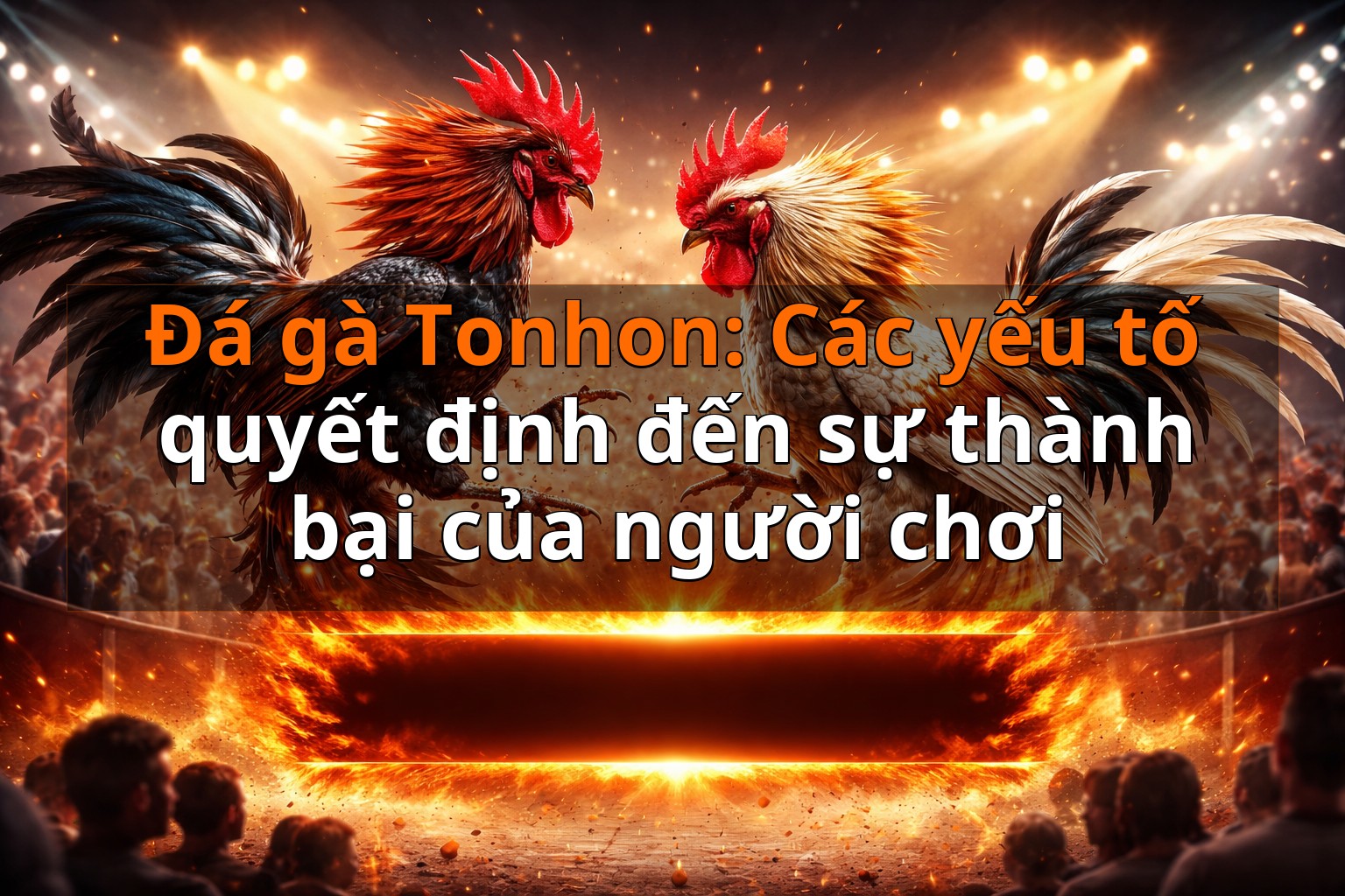 Đá gà Tonhon: Các yếu tố quyết định đến sự thành bại của người chơi