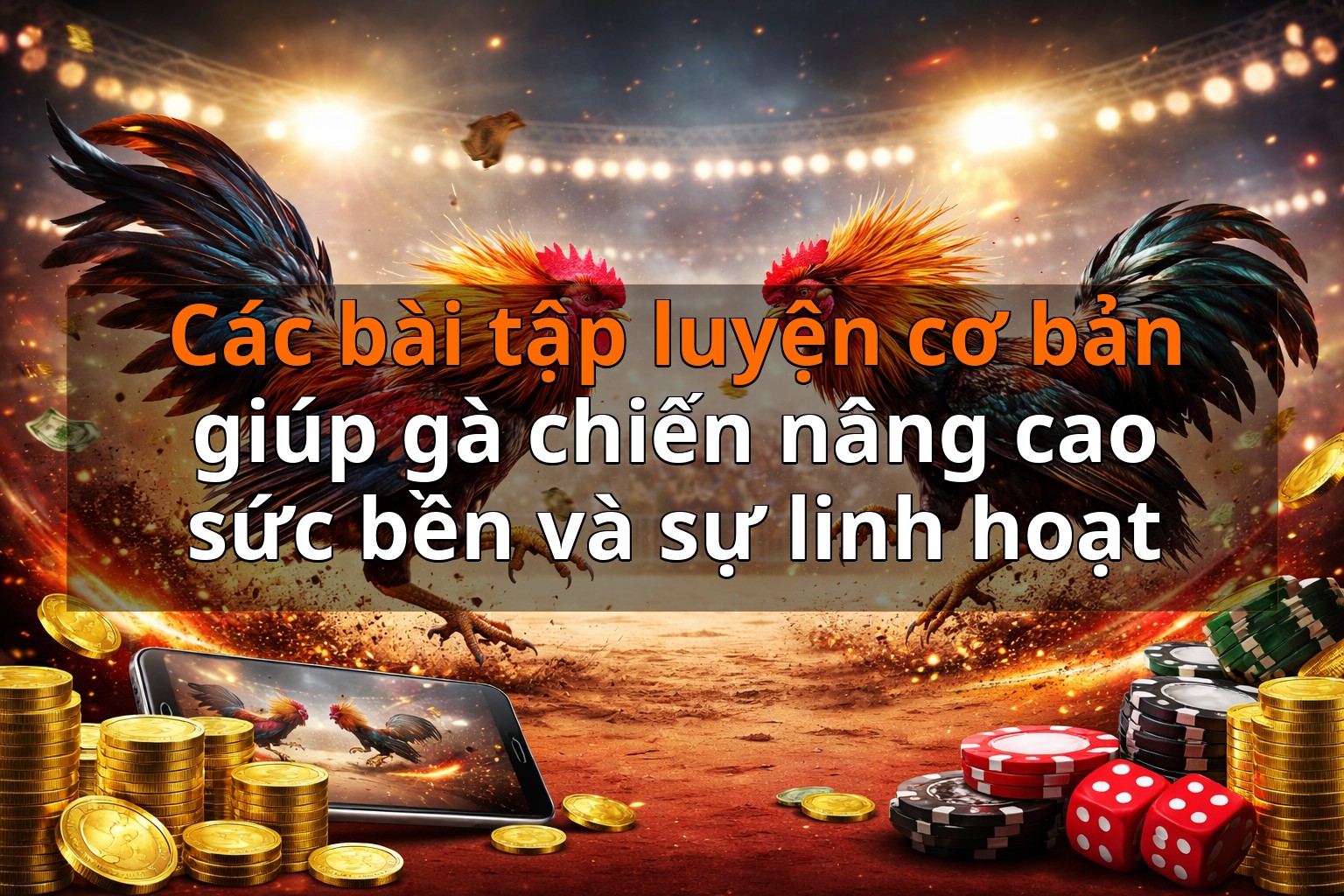 Các bài tập luyện cơ bản giúp gà chiến nâng cao sức bền và sự linh hoạt