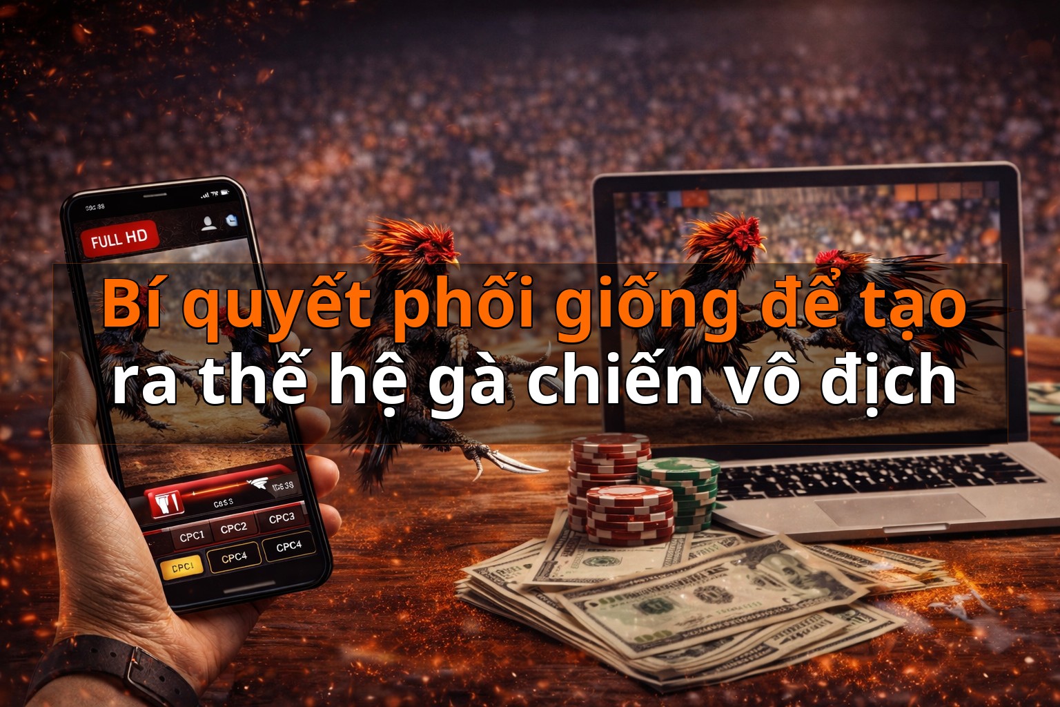 Bí quyết phối giống để tạo ra thế hệ gà chiến vô địch