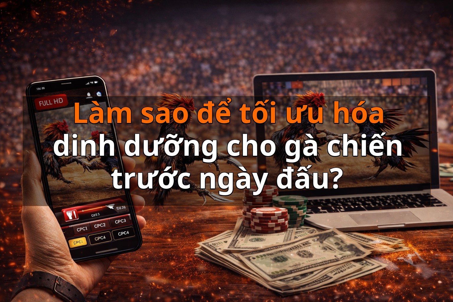 Làm sao để tối ưu hóa dinh dưỡng cho gà chiến trước ngày đấu?
