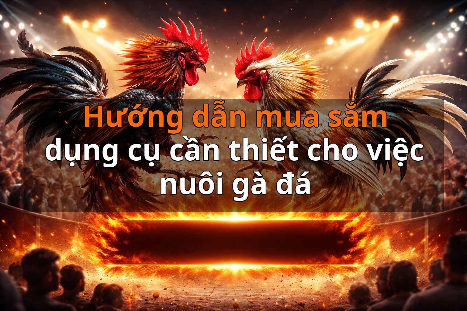 Hướng dẫn mua sắm dụng cụ cần thiết cho việc nuôi gà đá